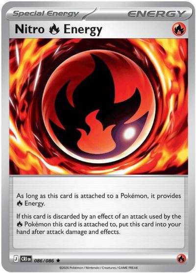 Nitro R Energy 86/86 Chaos Rising Pokemon card