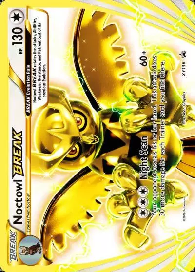 Noctowl BREAK XY136/211 XY Black Star Promos Pokemon card