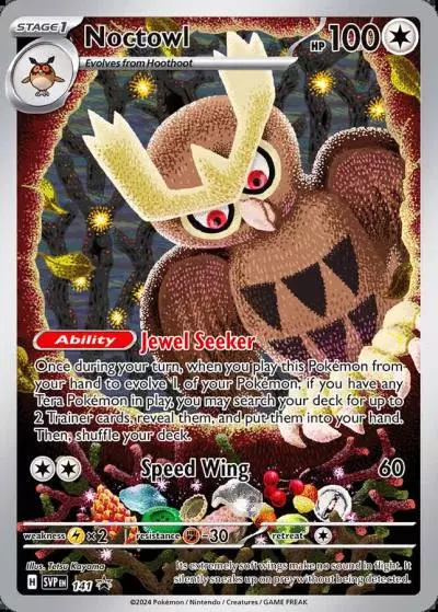 Noctowl 141/165 Scarlet & Violet Black Star Promos Pokemon card