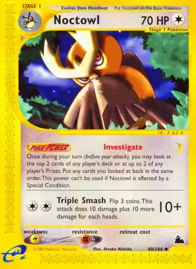 Noctowl 40/144 Skyridge Pokemon card
