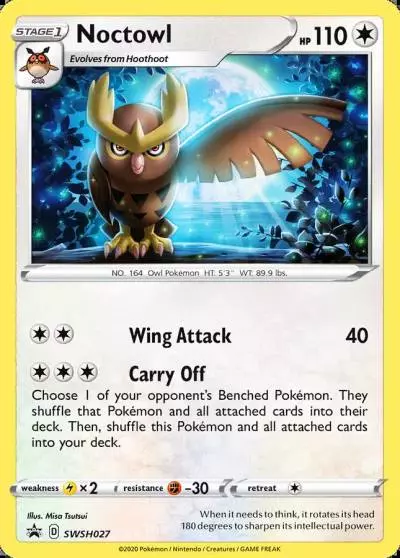 Noctowl SWSH027/307 SWSH Black Star Promos Pokemon card