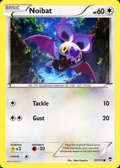 Noibat 87/111 Furious Fists Pokemon card