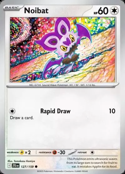 Noibat 127/159 Journey Together Pokemon card