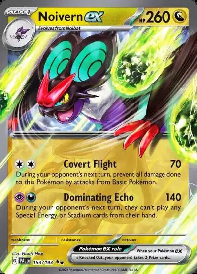 Noivern ex 153/193 Paldea Evolved Pokemon card