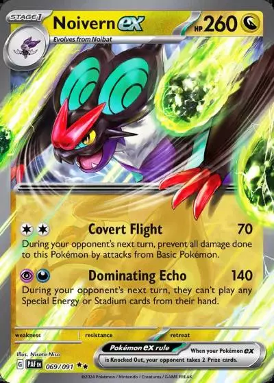 Noivern ex 69/91 Paldean Fates Pokemon card