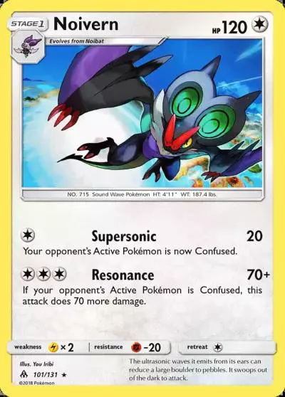 Noivern 101/131 Forbidden Light Pokemon card