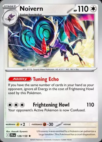 Noivern 128/159 Journey Together Pokemon card