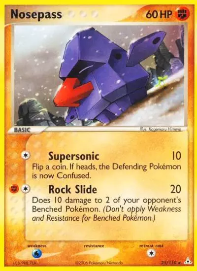 Nosepass 25/110 Holon Phantoms Pokemon card