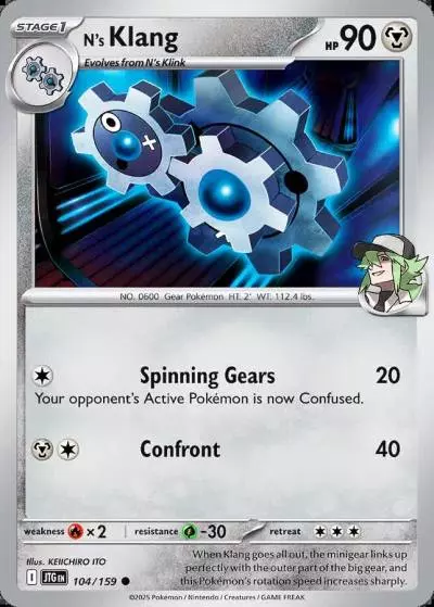N's Klang 104/159 Journey Together Pokemon card