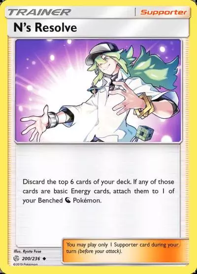 N's Resolve 200/236 Cosmic Eclipse Pokemon card