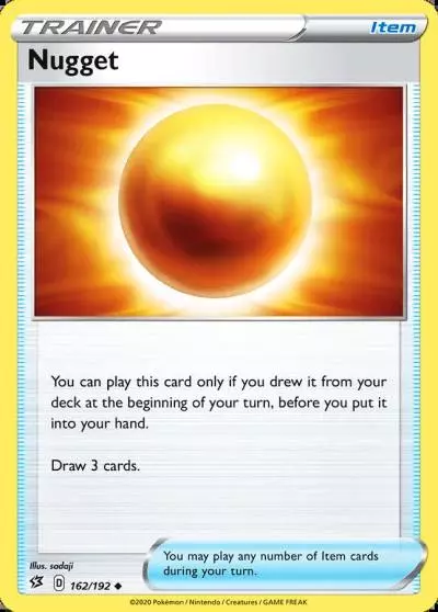 Nugget 162/192 Rebel Clash Pokemon card