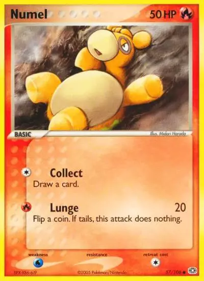 Numel 57/106 Emerald Pokemon card