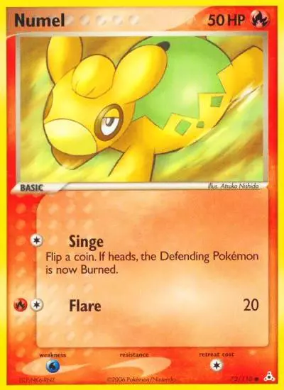 Numel 72/110 Holon Phantoms Pokemon card