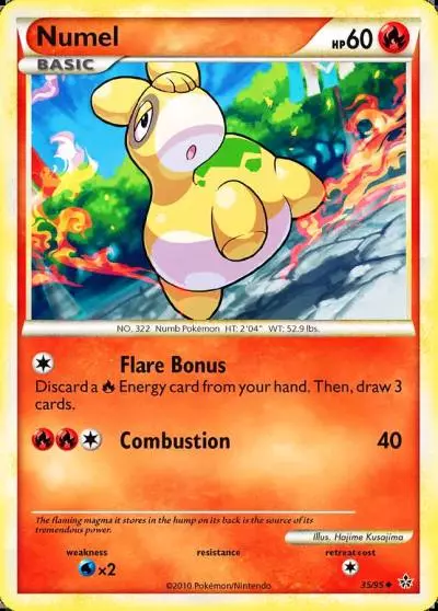 Numel 35/95 HS—Unleashed Pokemon card