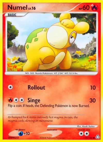 Numel 110/146 Legends Awakened Pokemon card