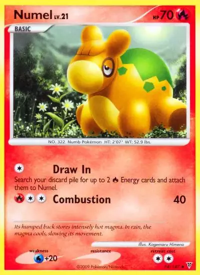 Numel 74/147 Supreme Victors Pokemon card