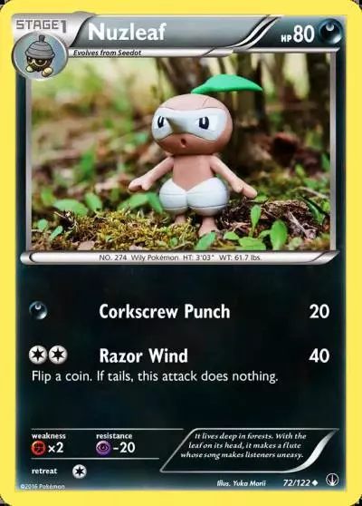 Nuzleaf 72/122 BREAKpoint Pokemon card
