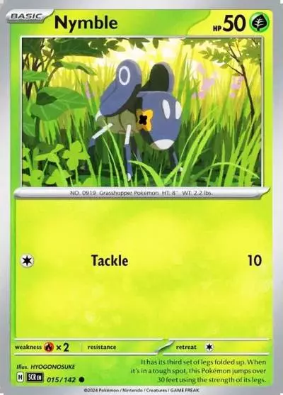 Nymble 15/142 Stellar Crown Pokemon card