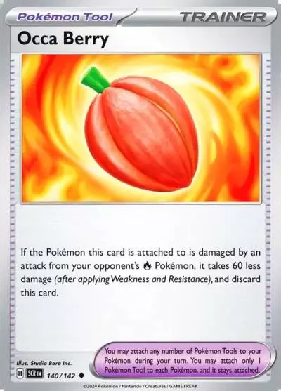 Occa Berry 140/142 Stellar Crown Pokemon card