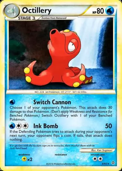 Octillery 6/95 HS—Unleashed Pokemon card