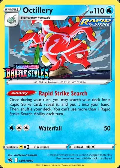 Octillery SWSH089/307 SWSH Black Star Promos Pokemon card