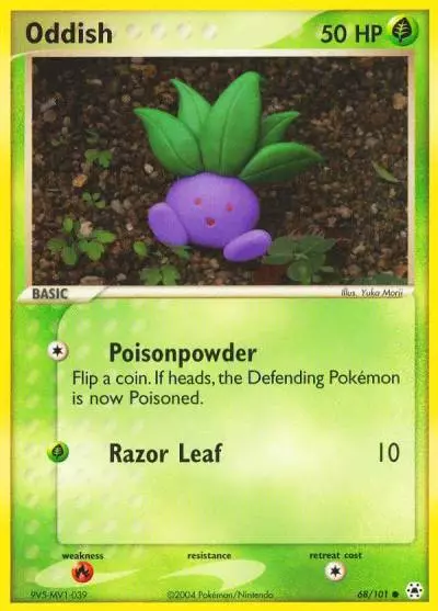 Oddish 68/101 Hidden Legends Pokemon card