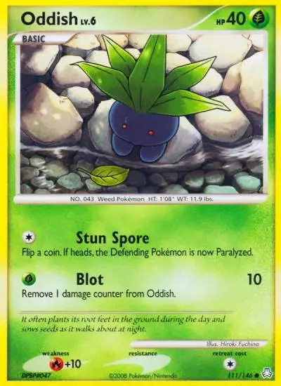Oddish 111/146 Legends Awakened Pokemon card