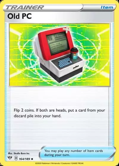 Old PC 164/189 Darkness Ablaze Pokemon card