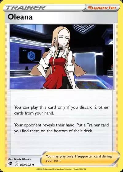 Oleana 163/192 Rebel Clash Pokemon card