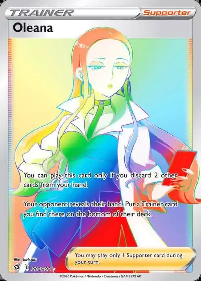 Oleana 202/192 Rebel Clash Pokemon card