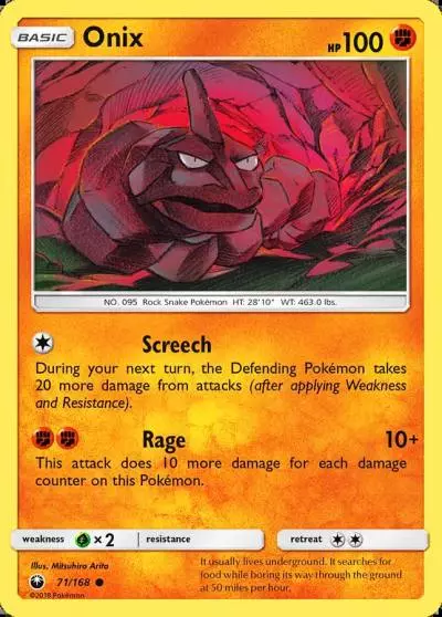 Onix 71/168 Celestial Storm Pokemon card