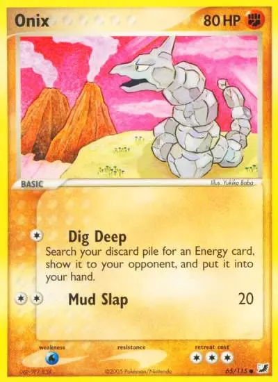 Onix 65/115 Unseen Forces Pokemon card