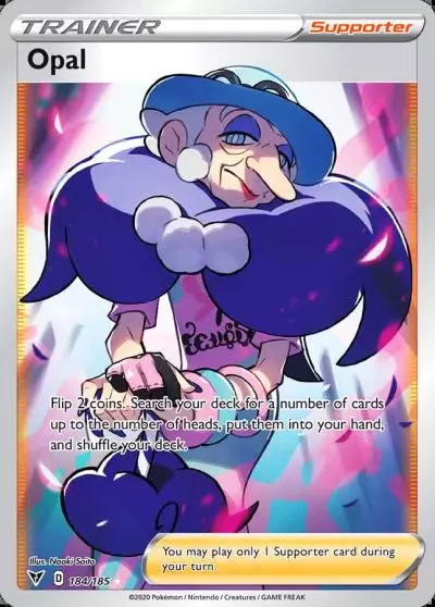 Opal 184/185 Vivid Voltage Pokemon card