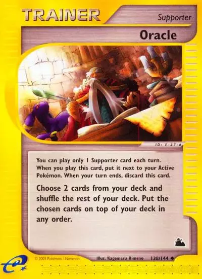 Oracle 138/144 Skyridge Pokemon card
