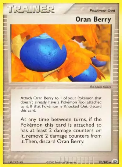 Oran Berry 80/106 Emerald Pokemon card