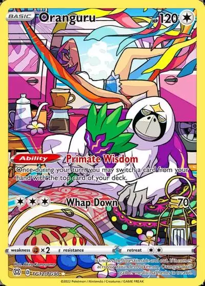 Oranguru TG12/30 Brilliant Stars Trainer Gallery Pokemon card