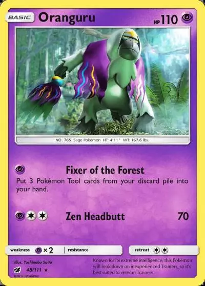 Oranguru 48/111 Crimson Invasion Pokemon card