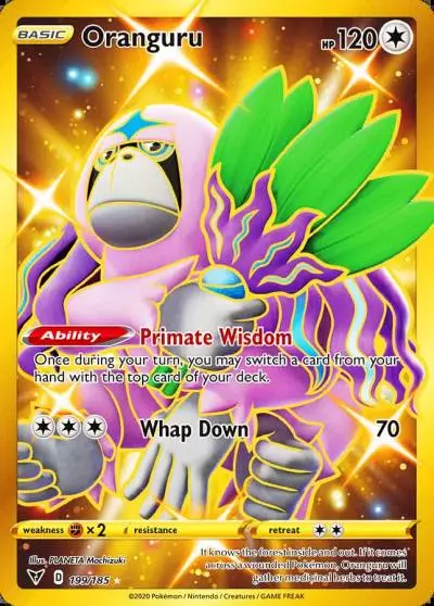 Oranguru 199/185 Vivid Voltage Pokemon card