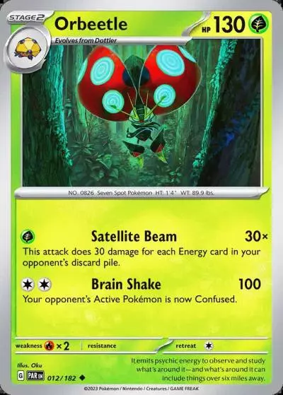Orbeetle 12/182 Paradox Rift Pokemon card