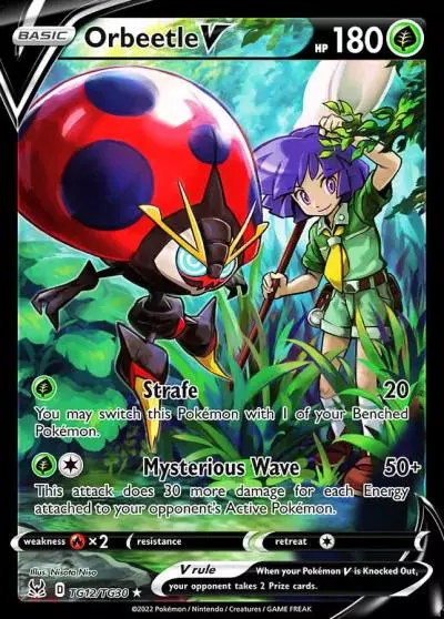 Orbeetle V TG12/30 Lost Origin Trainer Gallery Pokemon card
