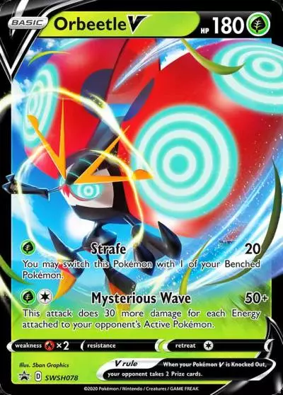 Orbeetle V SWSH078/307 SWSH Black Star Promos Pokemon card