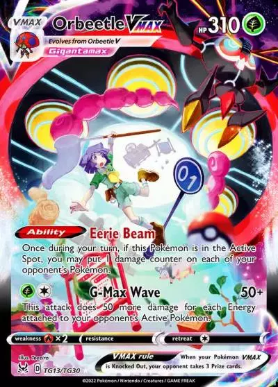 Orbeetle VMAX TG13/30 Lost Origin Trainer Gallery Pokemon card