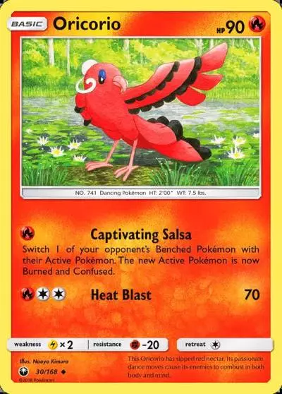 Oricorio 30/168 Celestial Storm Pokemon card