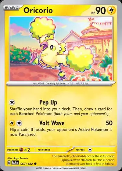Oricorio 67/182 Paradox Rift Pokemon card