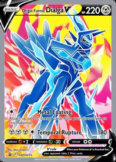 Origin Forme Dialga V SWSH255/307 SWSH Black Star Promos Pokemon card