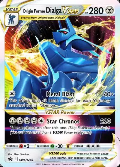 Origin Forme Dialga VSTAR SWSH256/307 SWSH Black Star Promos Pokemon card