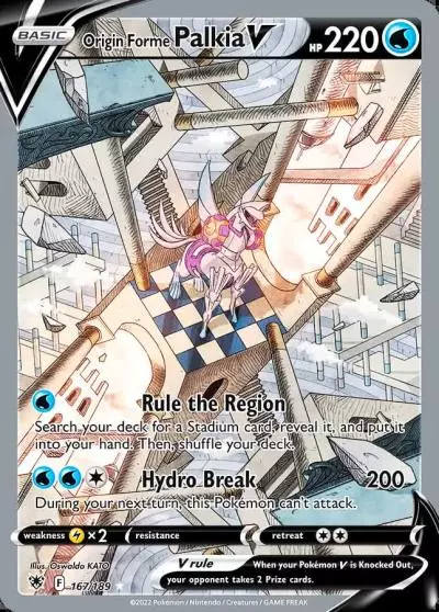 Origin Forme Palkia V 167/189 Astral Radiance Pokemon card