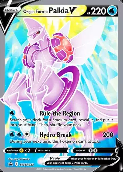 Origin Forme Palkia V SWSH253/307 SWSH Black Star Promos Pokemon card