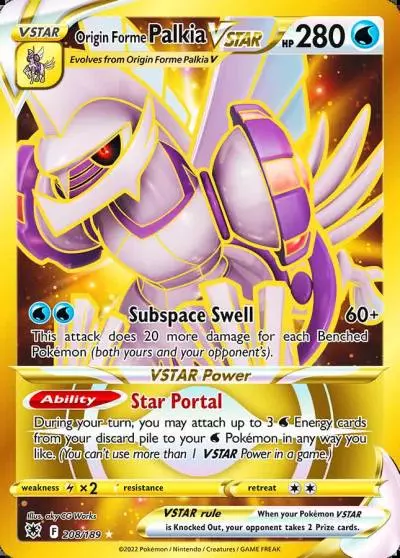 Origin Forme Palkia VSTAR 208/189 Astral Radiance Pokemon card