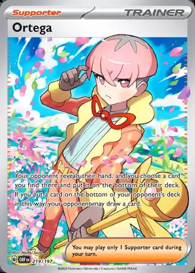 Ortega 219/197 Obsidian Flames Pokemon card